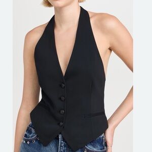 Rag & Bone Ethel Crepe Halter Vest